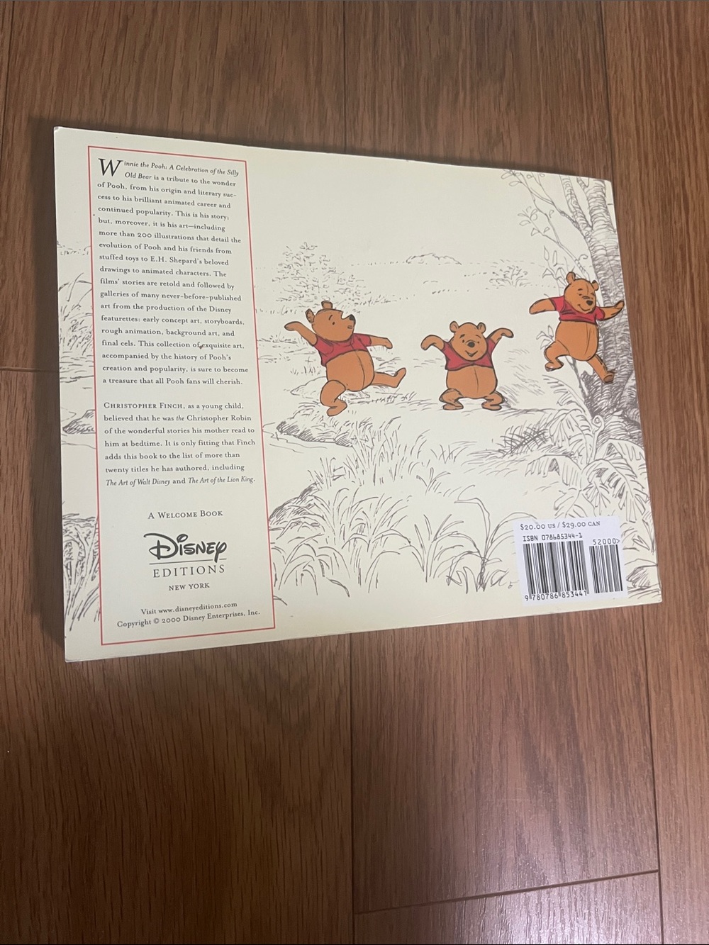 #2877**Disney Winnie the Pooh Wall Art in Cream and Red - Picture 5 of 16